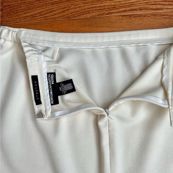 NORTON MCNAUGHTON Vintage Midi Wool Blend Cream Skirt Plus Women’s Size 18P - Picture 6 of 11